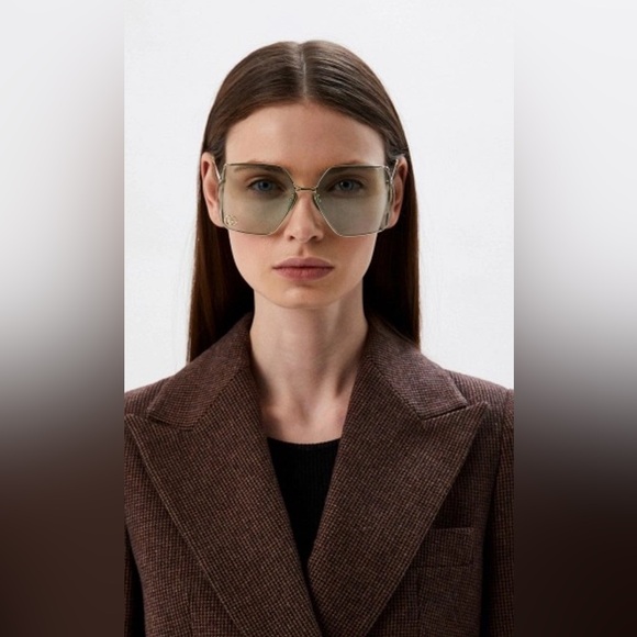 Gucci GG0817S 003 Gold/green 65-17-140 Sunglasses - Picture 2 of 16